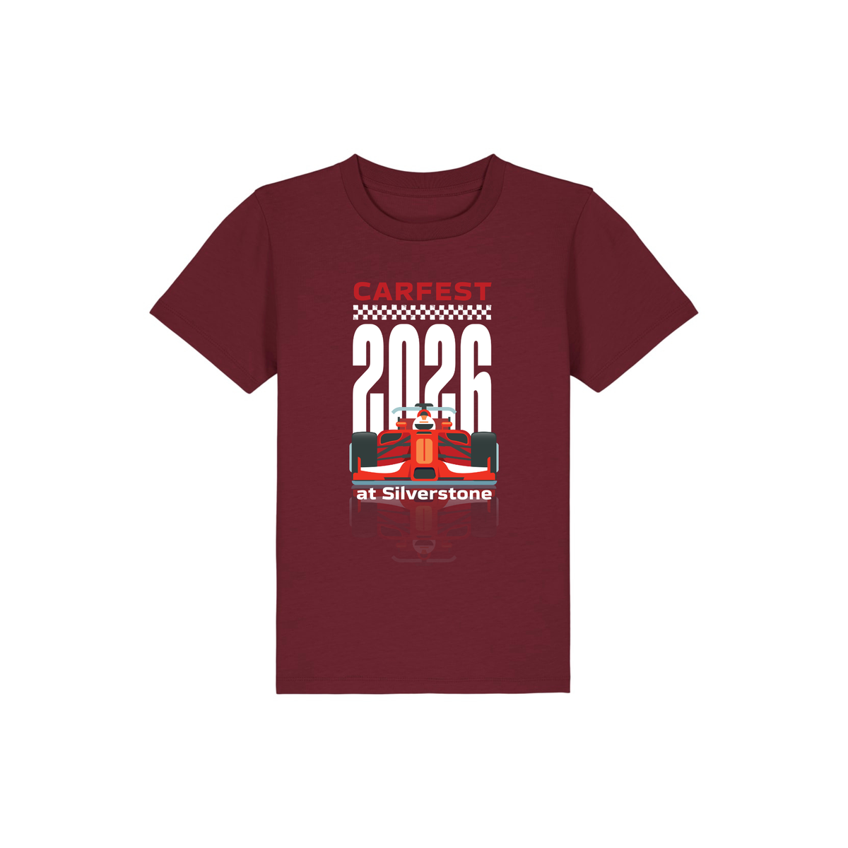 Kids Carfest 2026 Racing Car Plum T-Shirt