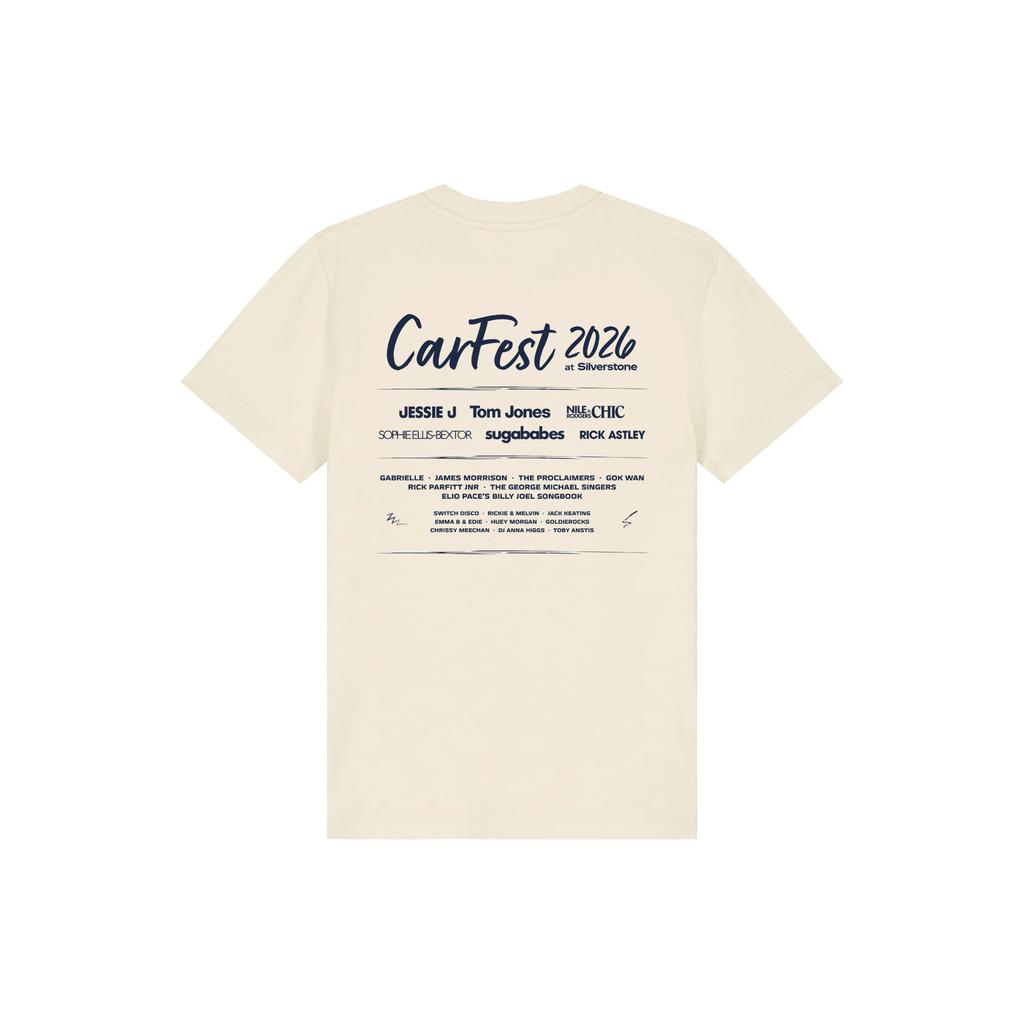 Kids Carfest Colour Line Up Natural T-Shirt