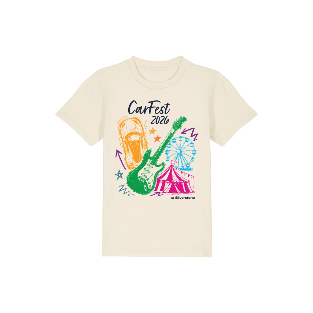 Kids Carfest Colour Line Up Natural T-Shirt