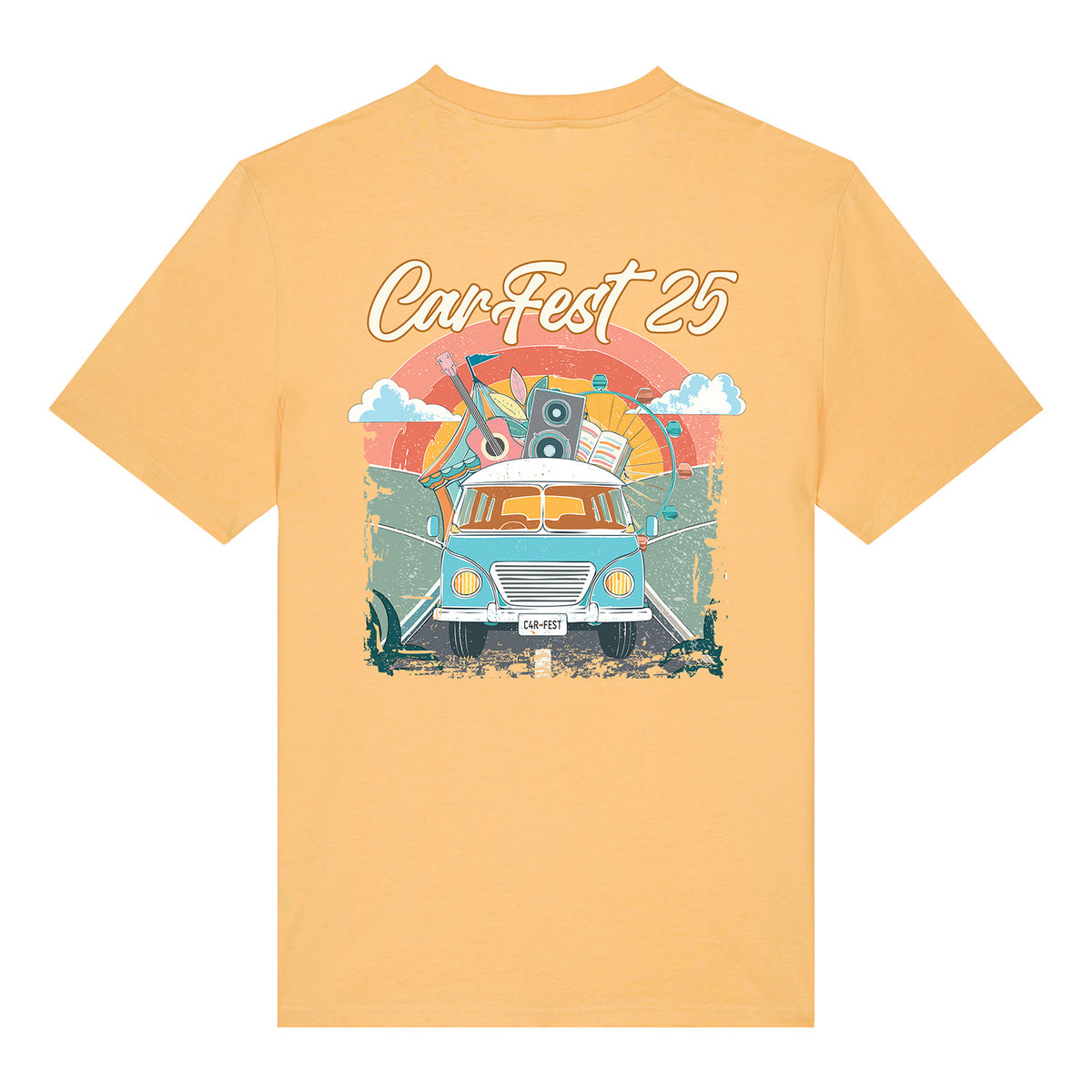 CF25 Vintage Campervan T-Shirt - YELLOW