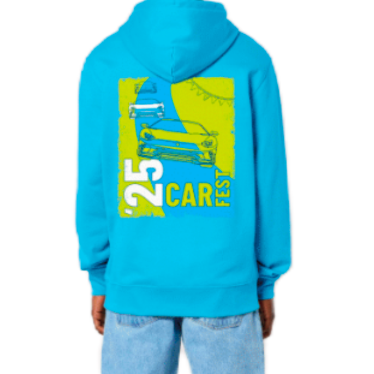 Blue &amp; Green Race Cars Hoodie