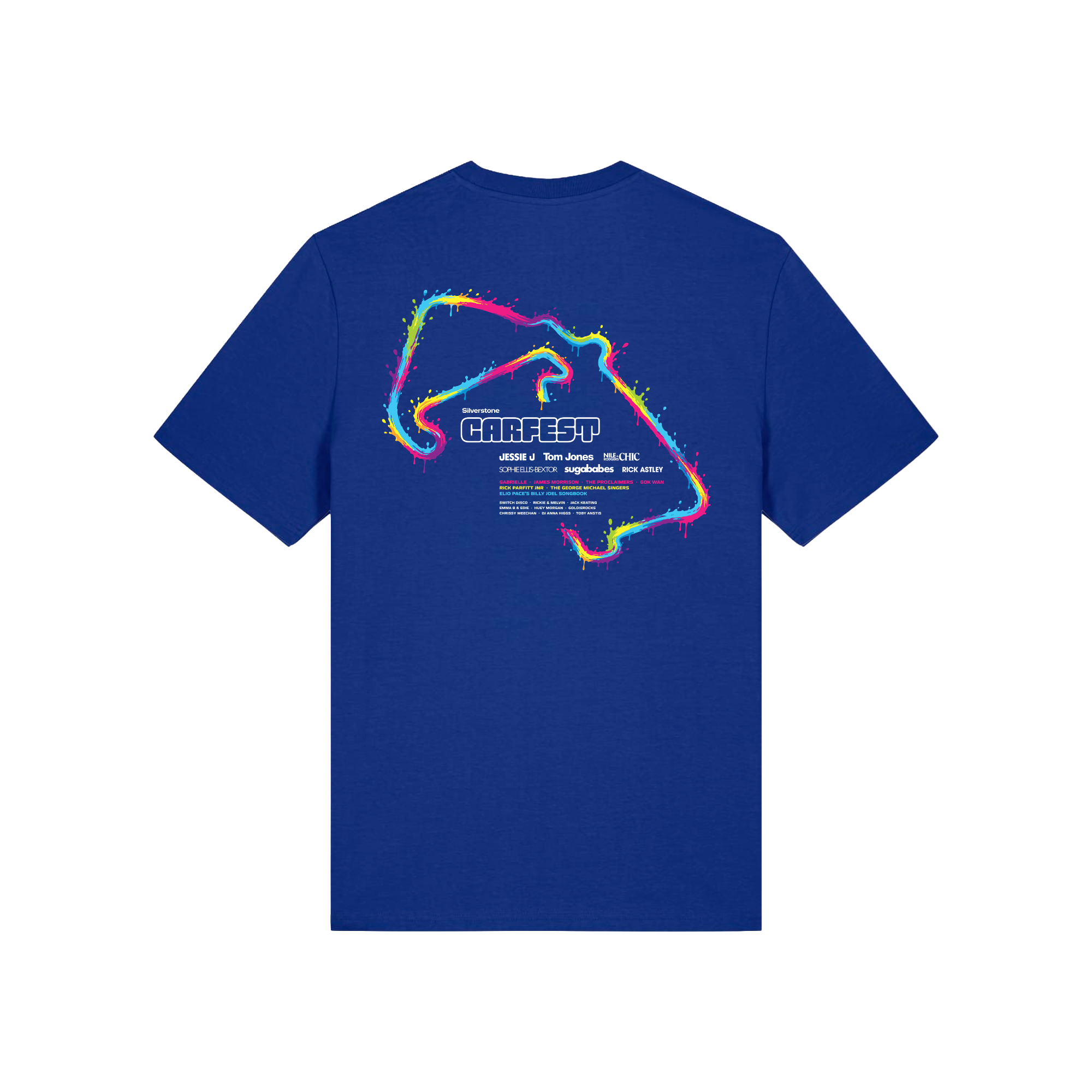 Carfest Line Up Paint Splash Car T-Shirt