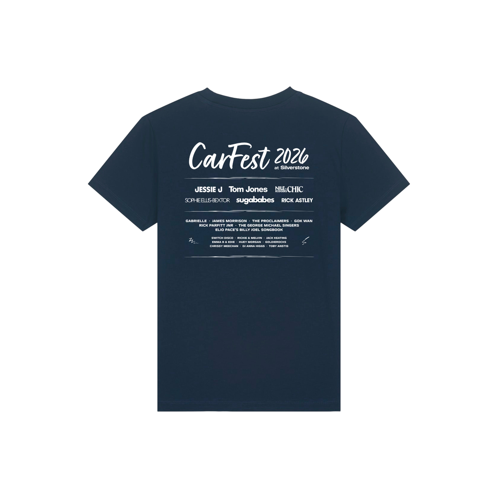 Kids Carfest Colour Line Up Navy T-Shirt