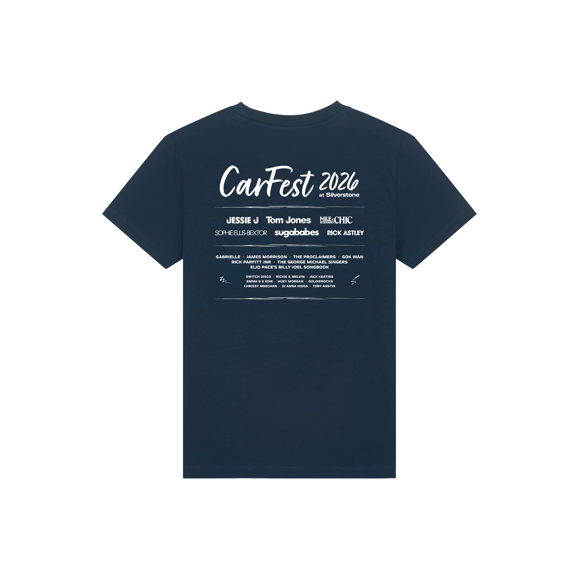 Kids Carfest Colour Line Up Navy T-Shirt