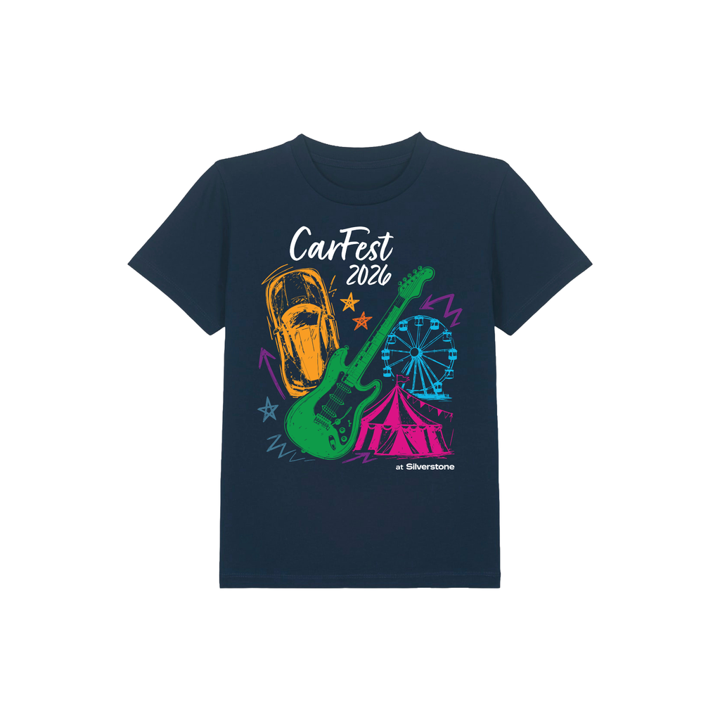 Kids Carfest Colour Line Up Navy T-Shirt