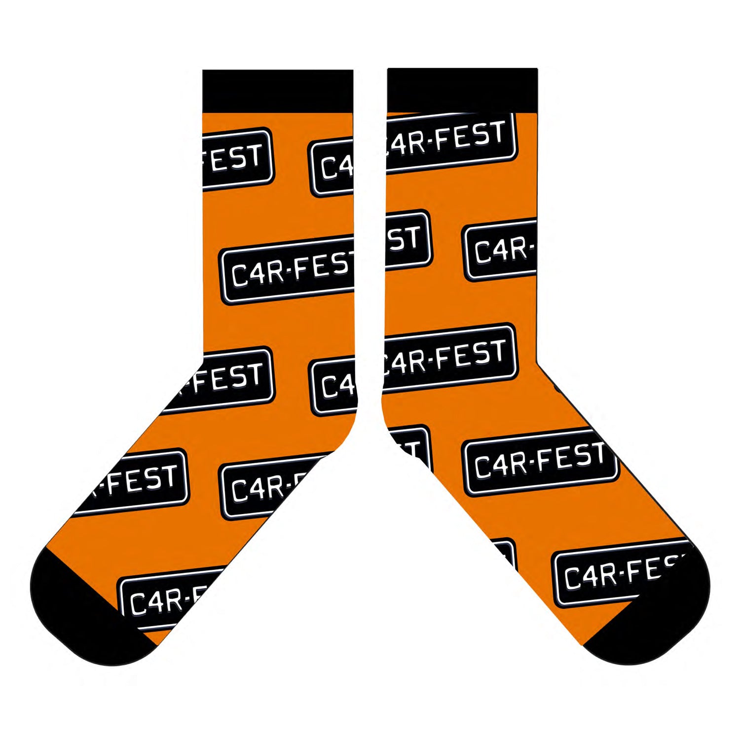 Carfest Orange Socks
